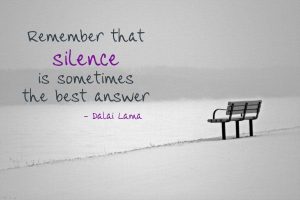 Why Silence Is Sometimes The Best Answer, BadRedhead Media, @badredheadmedia